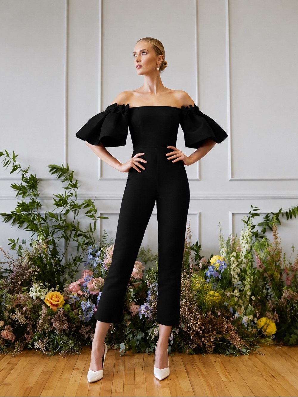 Alexia Maria Black Jumpsuit NWT